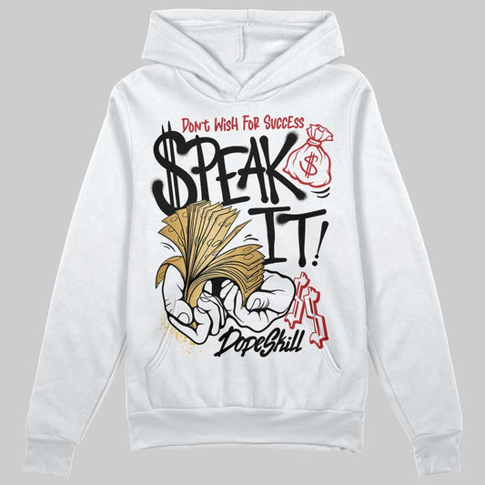 Jordan 12 Retro 'Taxi' 2025 DopeSkill Hoodie Sweatshirt Speak It Graphic Streetwear - White