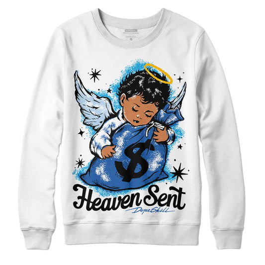 Jordan 11 Low “Space Jam” DopeSkill Sweatshirt Heaven Sent Graphic Streetwear - White