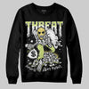 Jordan 4 GS “Light Lemon Twist” DopeSkill Sweatshirt Threat Graphic Streetwear - Black