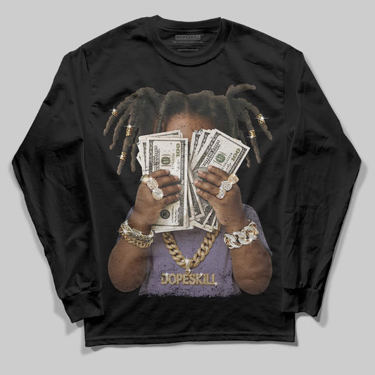 Jordan 1 Retro Low OG Zion Williamson Voodoo Alternate DopeSkill Long Sleeve T-Shirt Rich Youth Graphic Streetwear - Black