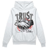 Grey Sneakers DopeSkill Hoodie Sweatshirt Trust No One Graphic Streetwear - White