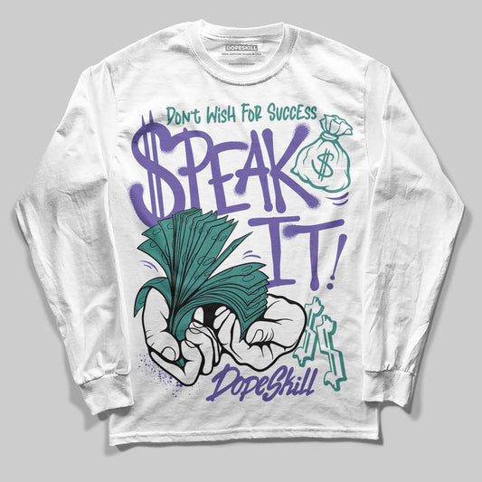 Jordan 5 OG “Grape” DopeSkill Long Sleeve T-Shirt Speak It Graphic Streetwear - White