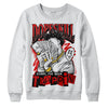 Jordan 4 Retro Red Cement DopeSkill Sweatshirt Sorry I've Been Trappin Graphic Streetwear  - White