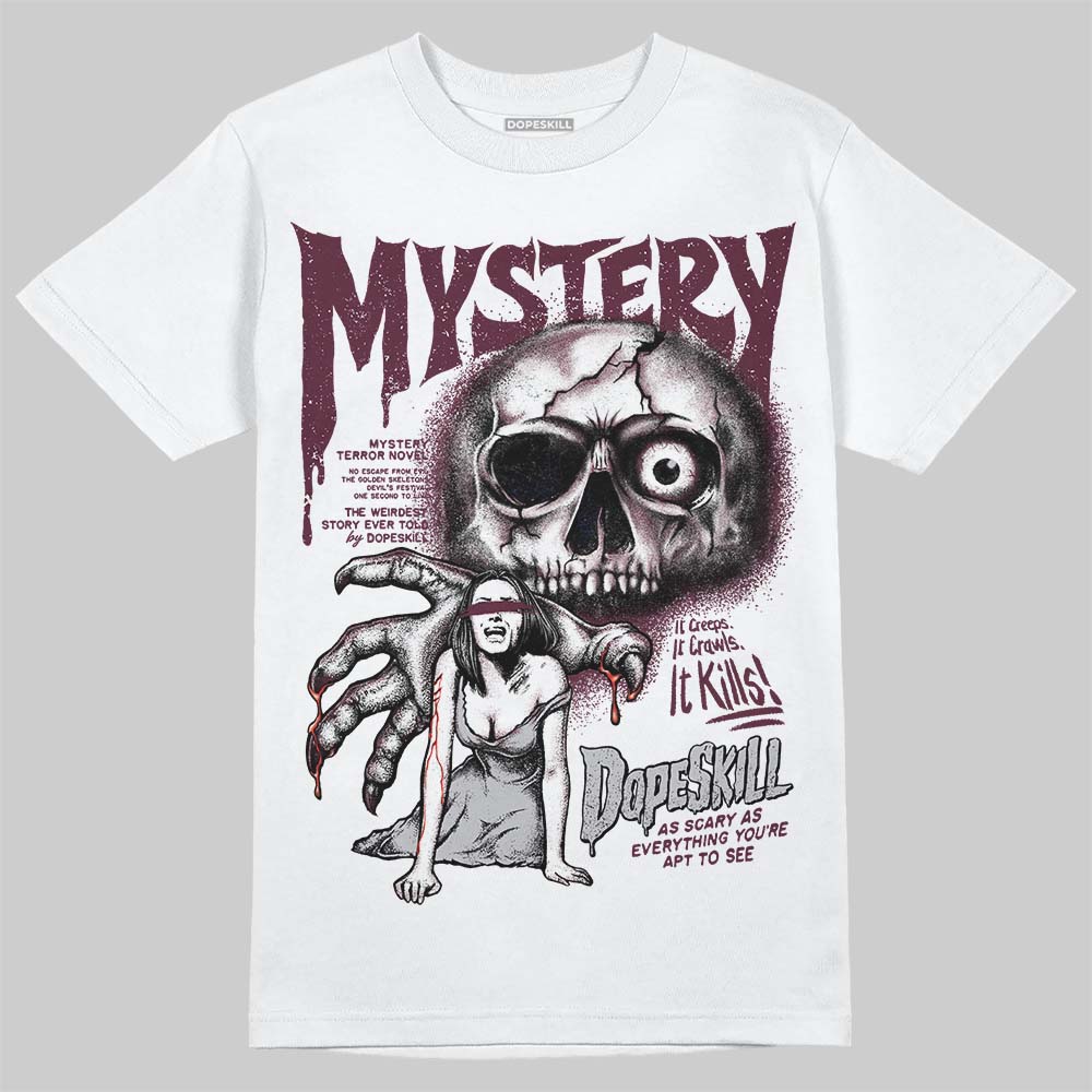 Jordan 5 Retro Burgundy (2023) DopeSkill T-Shirt Mystery Ghostly Grasp Graphic Streetwear - WHite