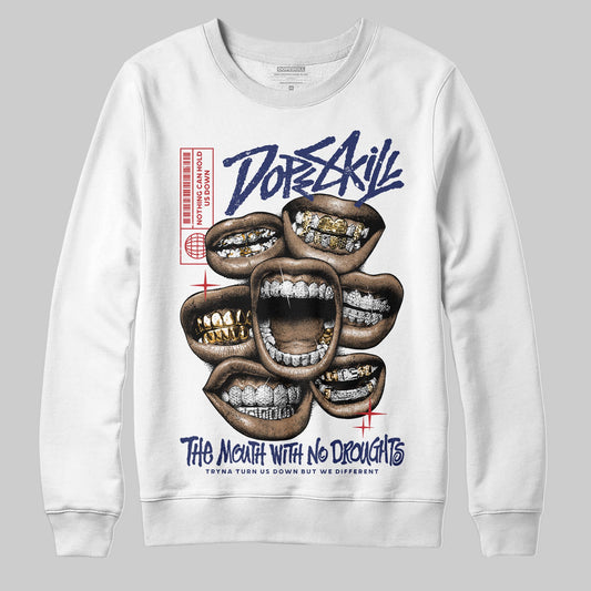 Jordan 11 “Rare Air” DopeSkill Sweatshirt The Mouth With No Droughts Graphic Streetwear