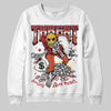 Nigel Sylvester x Air Jordan 4 ‘Brick by Brick’ DopeSkill Sweatshirt Threat Graphic Streetwear - White