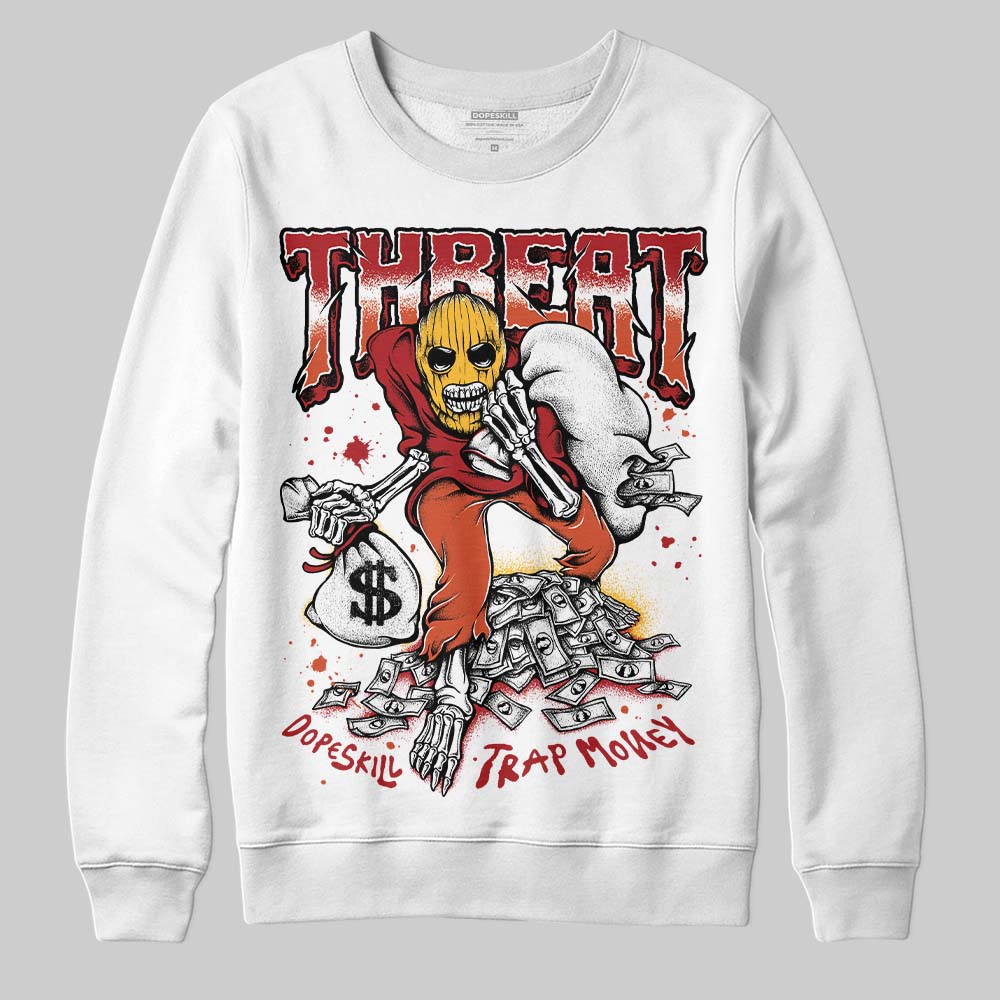 Nigel Sylvester x Air Jordan 4 ‘Brick by Brick’ DopeSkill Sweatshirt Threat Graphic Streetwear - White