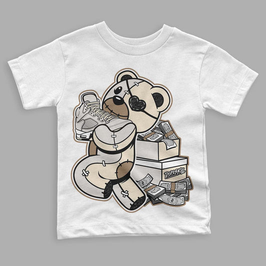 Jordan 5 SE “Sail” DopeSkill Toddler Kids T-shirt Bear Steals Sneaker Streetwear - White
