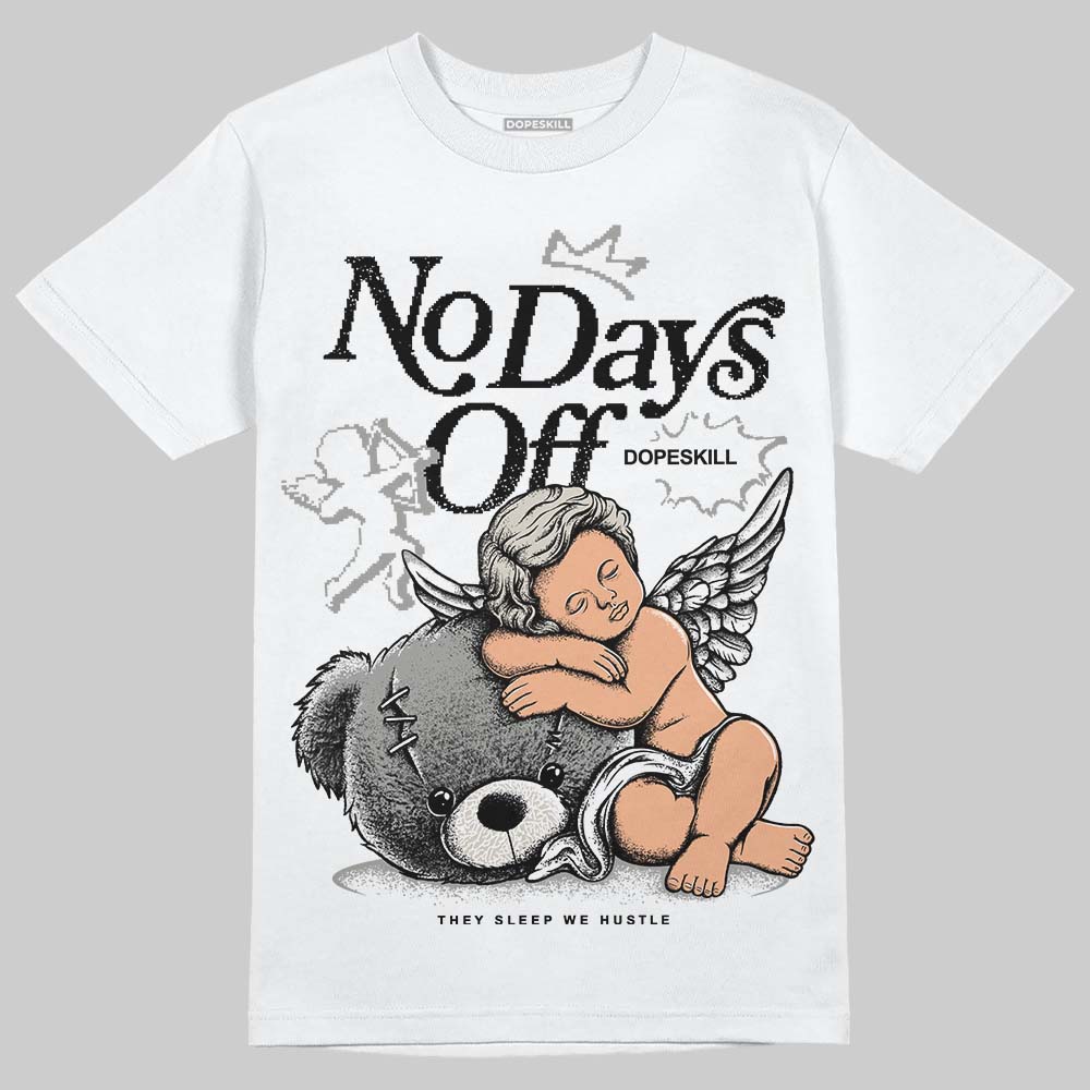 Jordan 3 Retro Pure Money DopeSkill T-Shirt New No Days Off Graphic Streetwear - White