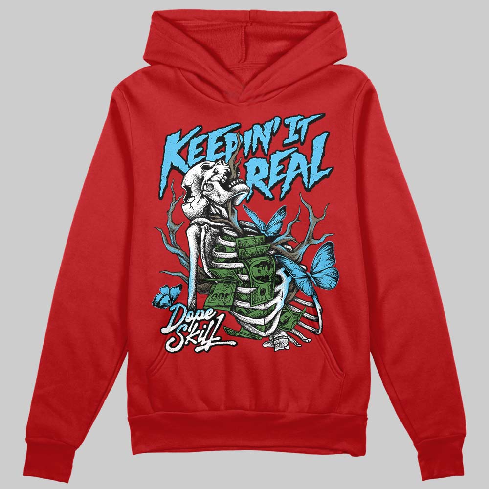 Red Sneakers DopeSkill Hoodie Sweatshirt Keepin' It Real Graphic Streetwear - Red