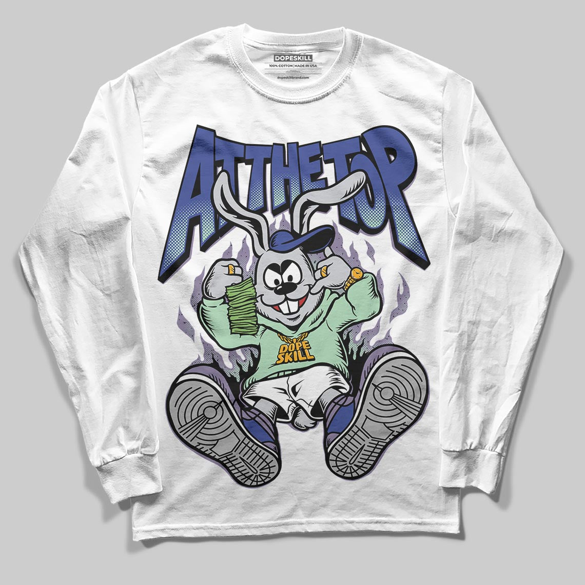Jordan 1 Retro Low OG Zion Williamson Voodoo Alternate DopeSkill Long Sleeve T-Shirt At The Top Graphic Streetwear - White