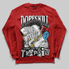 Nigel Sylvester x Air Jordan 4 ‘Brick by Brick’ DopeSkill Long Sleeve T-Shirt Sorry I've Been Trappin Graphic Streetwear - Red
