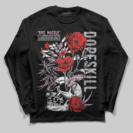 Awake NY x Air Jordan 5 Arctic Pink DopeSkill Long Sleeve T-Shirt Side Hustle Graphic Streetwear - Black