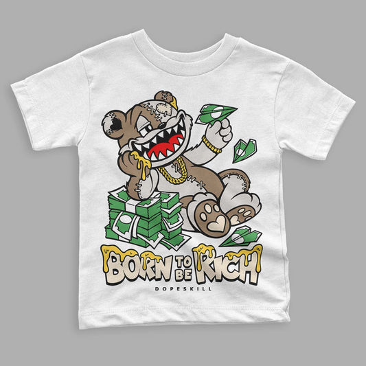Jordan 5 SE “Sail” DopeSkill Toddler Kids T-shirt Born To Be Rich Streetwear - White