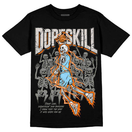 Jordan 5 Retro SE 'Craft' DopeSkill T-Shirt Thunder Dunk Graphic Streetwear - Black 