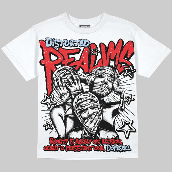 Jordan 11 Retro Cherry DopeSkill Oversize Print T-Shirt Distorted Realms Graphic Streetwear