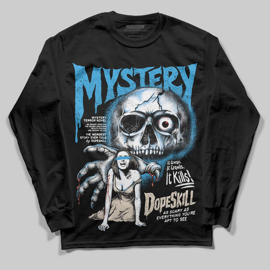Jordan 1 High OG “UNC” Reimagined DopeSkill Long Sleeve T-Shirt Mystery Ghostly Grasp Graphic Streetwear - Black