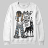 Black and White Sneakers DopeSkill Sweatshirt My Grind Won't Let Me Lose Graphic Streetwear - White