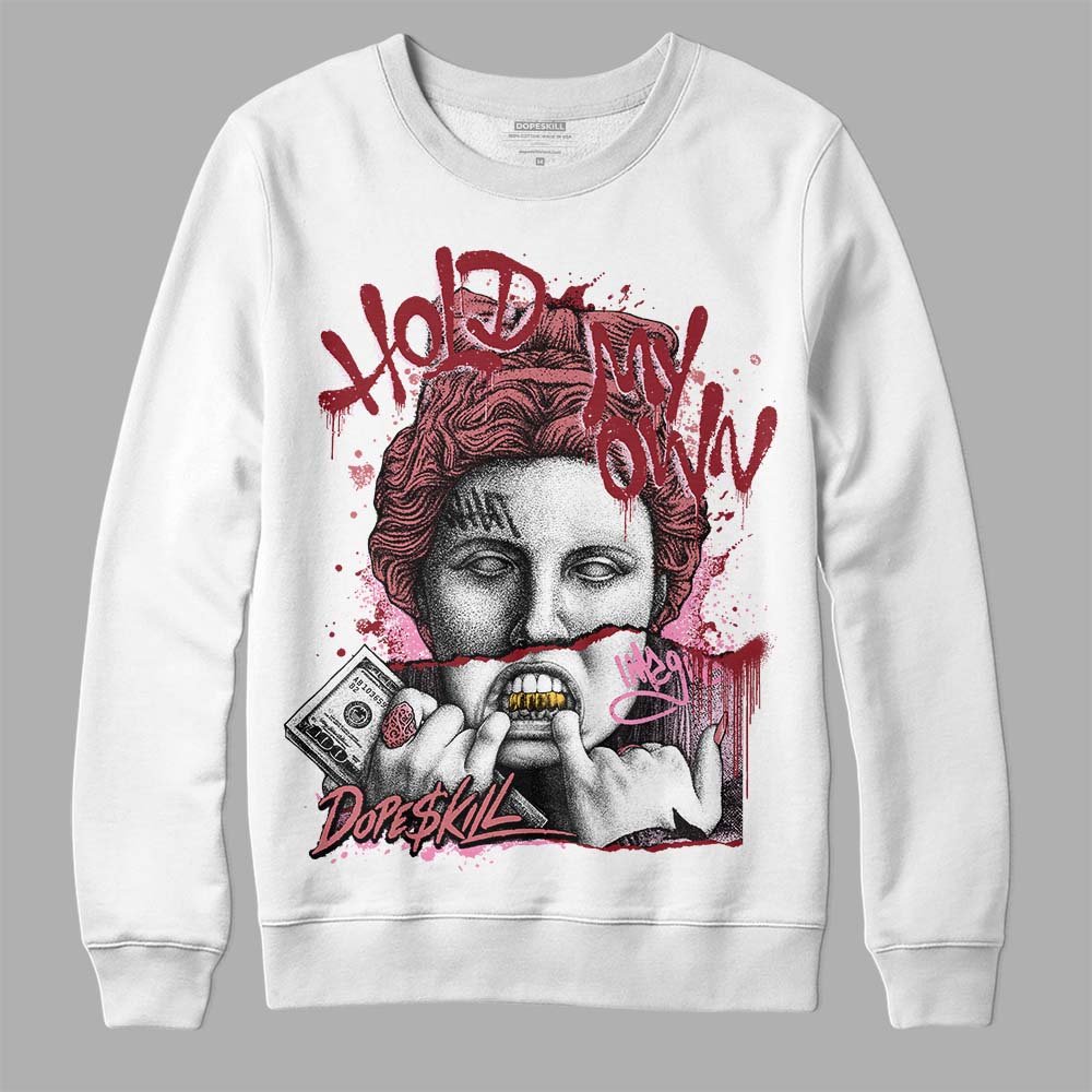 Valentine's Day Collection DopeSkill Sweatshirt Hold My Own Graphic Streetwear - White