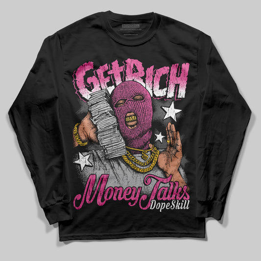 Asics Gel-Kayano 14 ‘Cream Sweet Pink’ DopeSkill Long Sleeve T-Shirt Get Rich Graphic Streetwear - Black