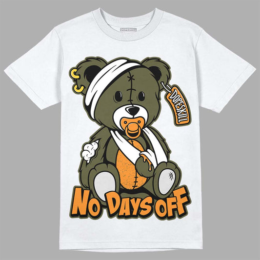 Jordan 5 "Olive" DopeSkill T-Shirt Hurt Bear Graphic Streetwear - White