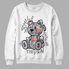 Grey Sneakers  DopeSkill Sweatshirt Smile Through The Pain Graphic Streetwear - White