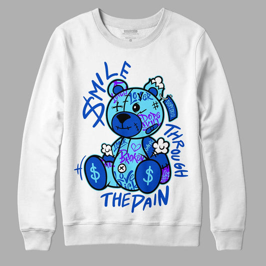 Dunk Low Argon DopeSkill Sweatshirt Smile Through The Pain Graphic Streetwear - White 