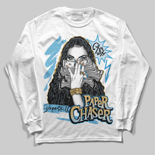 Jordan 4 Denim “Worn Blue” DopeSkill Long Sleeve T-Shirt NPC Graphic Streetwear - White