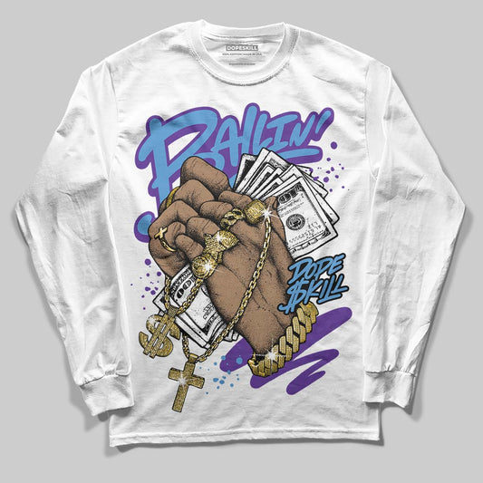 PURPLE Sneakers DopeSkill Long Sleeve T-Shirt Always Ballin' Graphic Streetwear - White