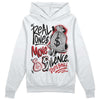 Jordan 12 “Red Taxi” DopeSkill Hoodie Sweatshirt Real Ones Move In Silence Graphic Streetwear - White
