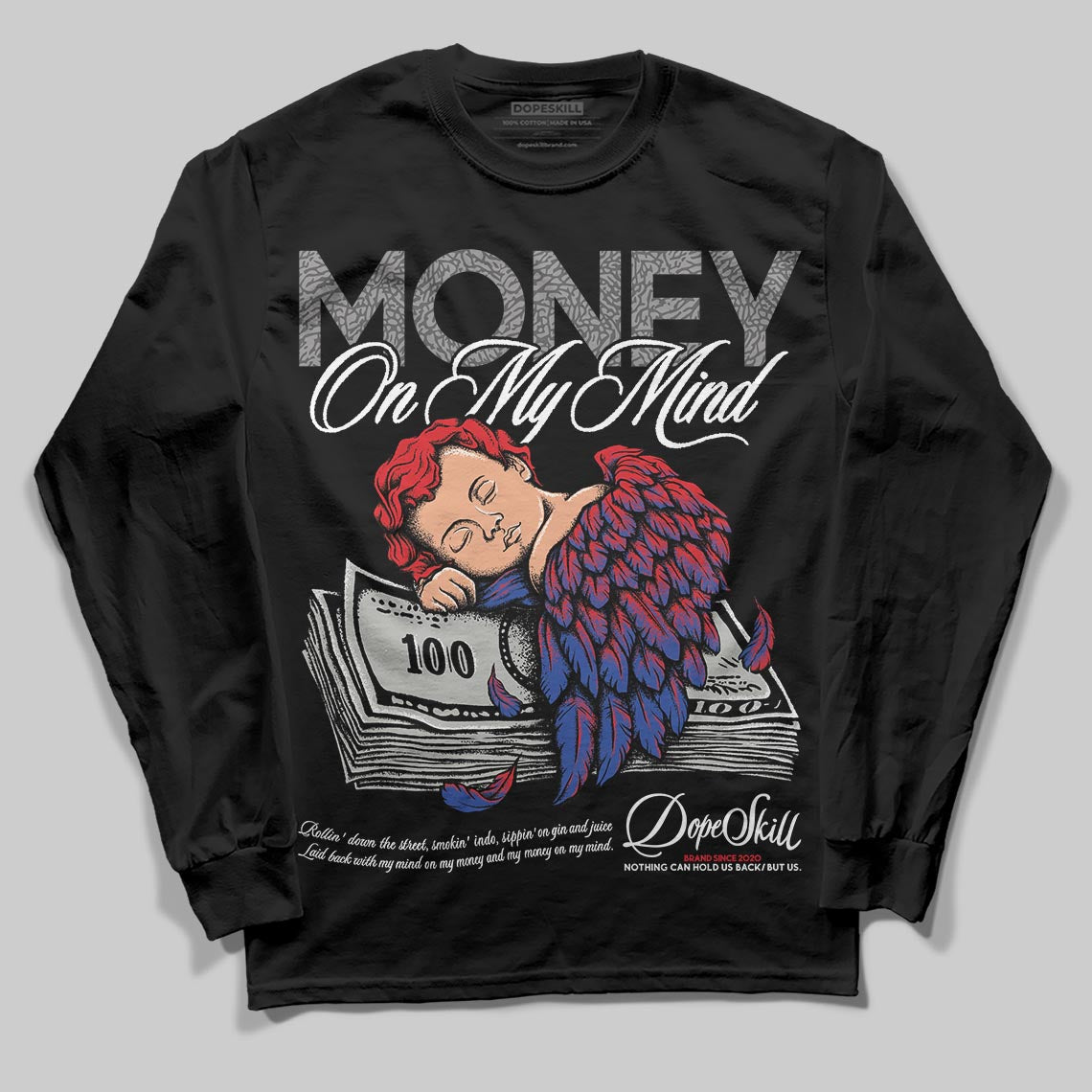 Jordan 3 “Seoul 2.0” DopeSkill Long Sleeve T-Shirt MOMM Graphic Streetwear - Black