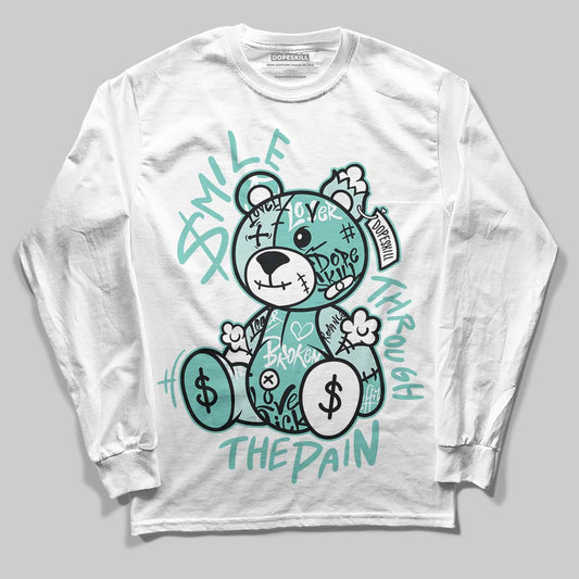 Jordan 11 Low "Igloo" DopeSkill Long Sleeve T-Shirt Smile Through The Pain Graphic Streetwear - White