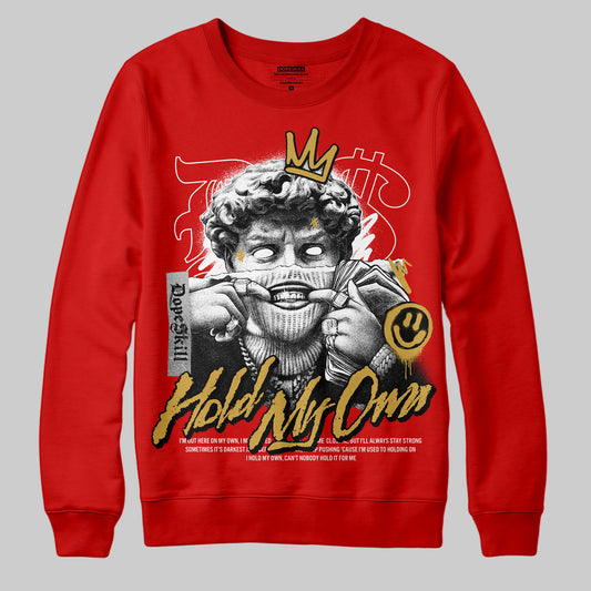 Red Sneakers DopeSkill Red Sweatshirt In My Way Graphic Streetwear
