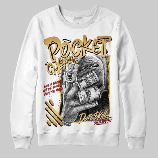 Jordan 12 Retro 'Taxi' 2025 DopeSkill Sweatshirt Pocket Change Graphic Streetwear - White