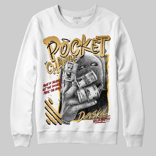 Jordan 12 Retro 'Taxi' 2025 DopeSkill Sweatshirt Pocket Change Graphic Streetwear - White