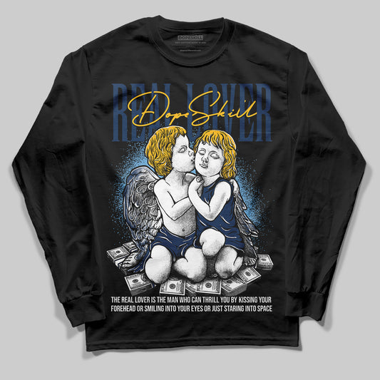 Jordan 4 Retro ‘Dunk From Above’ DopeSkill Long Sleeve T-Shirt Real Lover Graphic Streetwear - Black