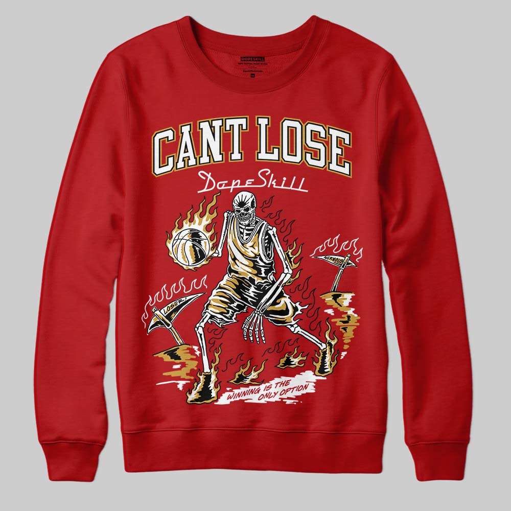 Nigel Sylvester x Air Jordan 4 ‘Brick by Brick’ DopeSkill Sweatshirt Cant Lose Graphic Streetwear - Red