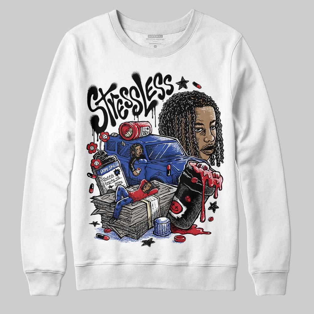 Jordan 4 “Rare Air” DopeSkill Sweatshirt Stressless Graphic Streetwear - White