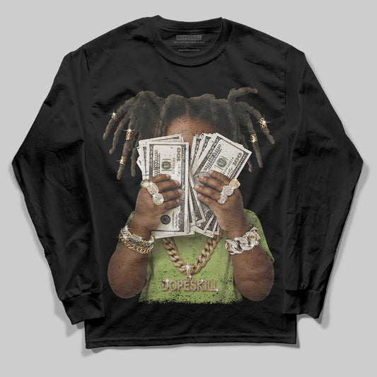 Chase B x Travis Scott x Jordan Jumpman Jack DopeSkill Long Sleeve T-Shirt Rich Youth Graphic Streetwear - Black