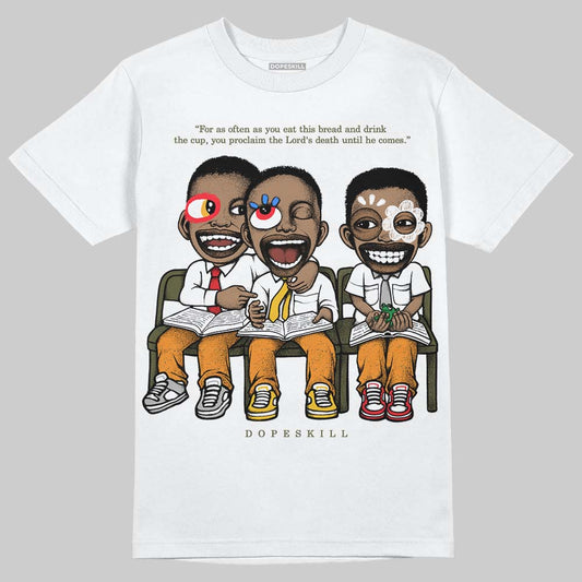 Jordan 5 "Olive" DopeSkill T-Shirt First Sunday Graphic Streetwear - White