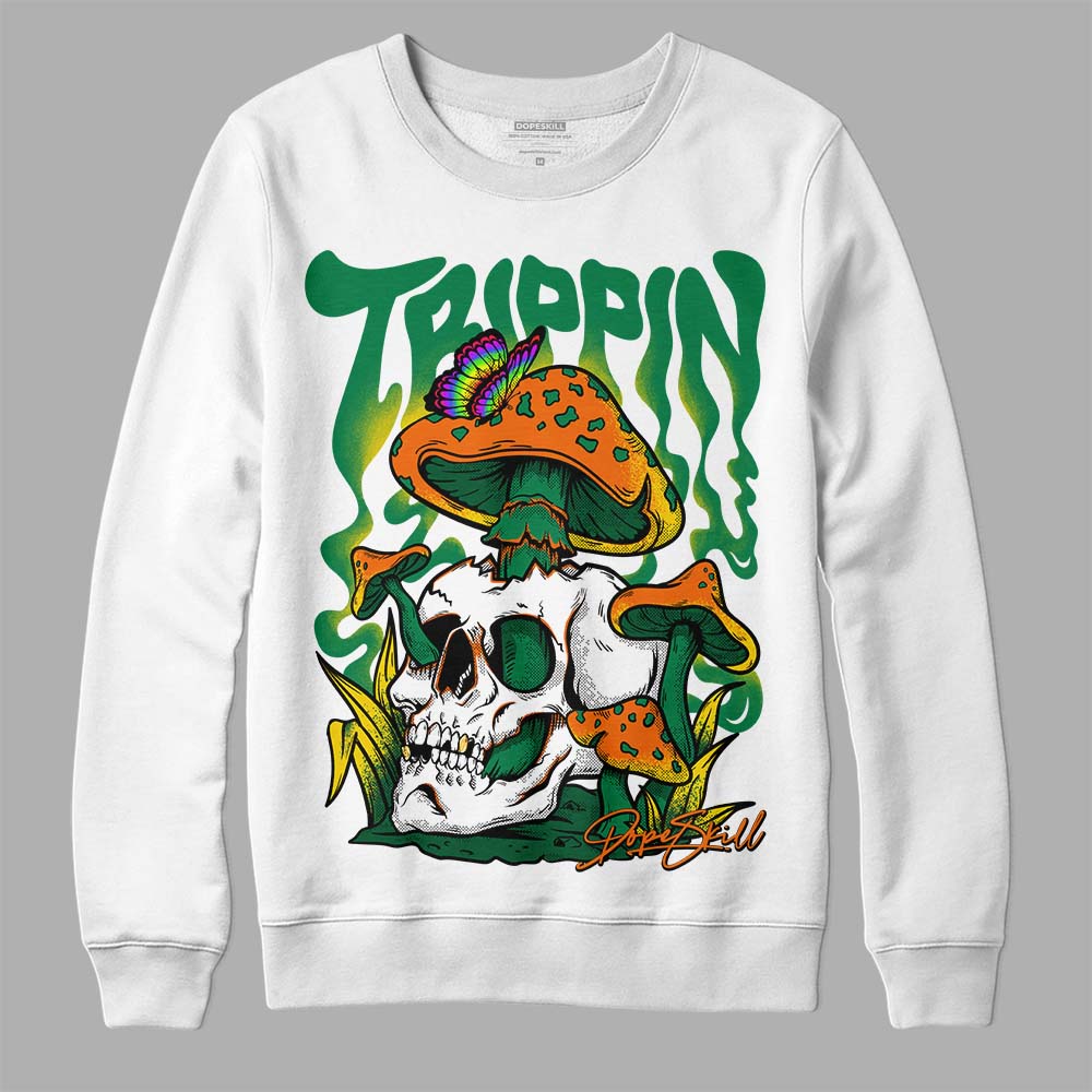 Green Sneakers DopeSkill Sweatshirt Trippin Graphic Streetwear - White