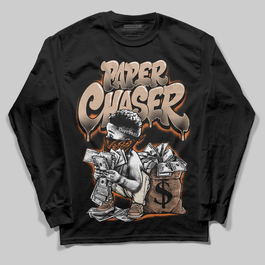 Jordan 4 Retro Cozy Girl DopeSkill Long Sleeve T-Shirt Paper Chaser Boy Graphic Streetwear - Black