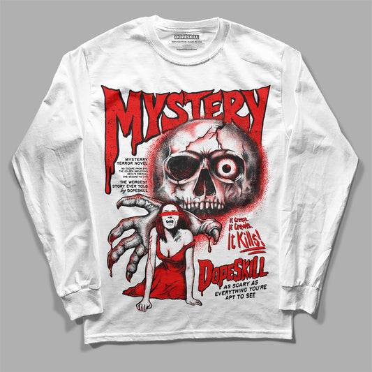Jordan 12 “Cherry” DopeSkill Long Sleeve T-Shirt Mystery Ghostly Grasp Graphic Streetwear - White