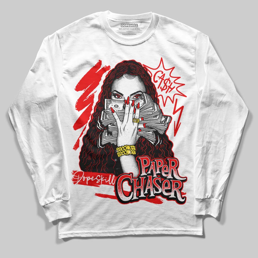 Jordan 12 “Cherry” DopeSkill Long Sleeve T-Shirt NPC Graphic Streetwear - White