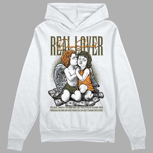 Jordan 5 "Olive" DopeSkill Hoodie Sweatshirt Real Lover Graphic Streetwear - White