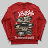 Nigel Sylvester x Air Jordan 4 ‘Brick by Brick’ DopeSkill Long Sleeve T-Shirt The Mouth With No Droughts Graphic Streetwear - Red
