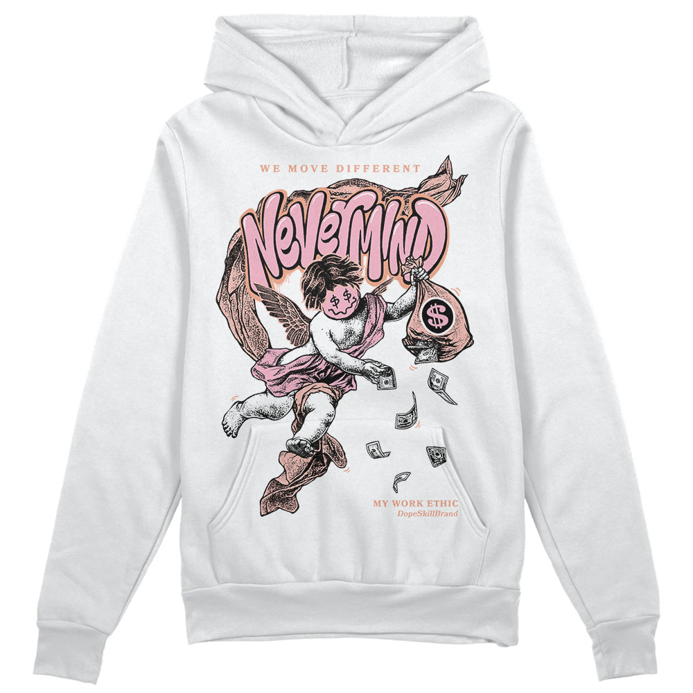 Jordan 11 Low “Legend Pink” DopeSkill Hoodie Sweatshirt Nevermind Graphic Streetwear - White