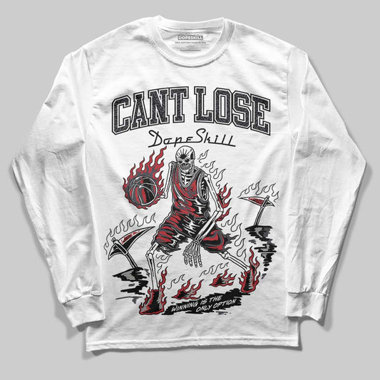 Jordan 3 Retro Black Cat DopeSkill Long Sleeve T-Shirt Cant Lose Graphic Streetwear - White