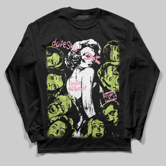 Chase B x Travis Scott x Jordan Jumpman Jack DopeSkill Long Sleeve T-Shirt Built Different Graphic Streetwear - Black
