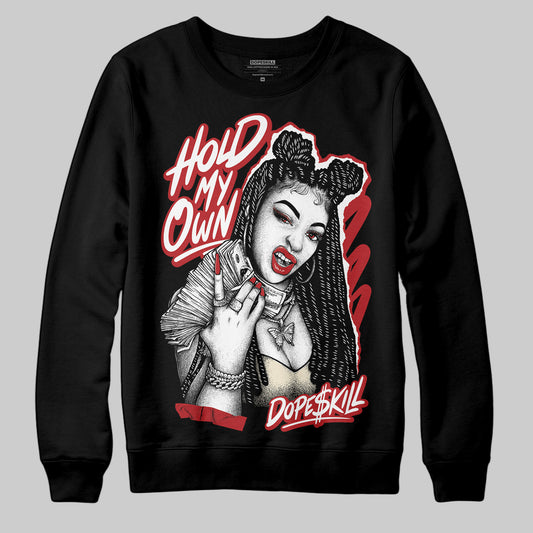 Jordan 1 Retro High OG Black Toe Reimagined DopeSkill Sweatshirt New H.M.O Graphic Streetwear - Black
